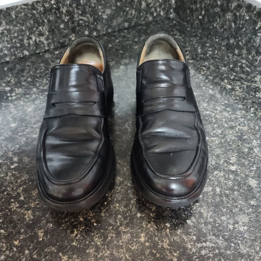 samuel hubbard 9.5 W Penny Loafer Black Leather
